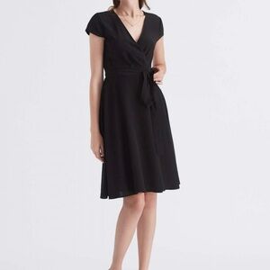 Lilysilk Elegant Black Midi Dress
